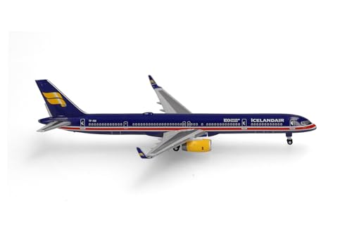 Herpa Modellflugzeug Icelandair Boeing 757-300 "100 Years Icelandic Independence - TF-ISX Þingvellir Miniatur im Maßstab 1:500, Sammlerstück, Flugzeug Modell ohne Standfuß, Metall von herpa