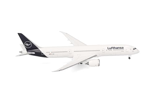 Herpa Modellflugzeug Lufthansa Boeing 787-9 Dreamliner, Miniatur im Maßstab 1:500, Sammlerstück, Modell ohne Standfuß, Metall, Normal von herpa