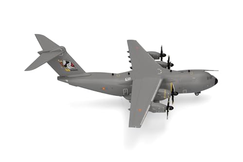 Herpa Modellflugzeug Spanish Air Force Airbus A400M Atlas (T.23) - 31st Wing (ALA 31), Zaragoza - 50 Aniversario, Miniatur im Maßstab 1:500, Sammlerstück, Modell ohne Standfuß, Metall von herpa