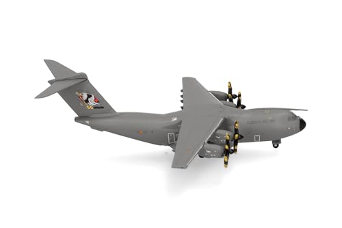 Herpa Modellflugzeug Spanish Air Force Airbus A400M Atlas (T.23) - 31st Wing (ALA 31), Zaragoza - 50 Aniversario, Miniatur im Maßstab 1:500, Sammlerstück, Modell ohne Standfuß, Metall von herpa