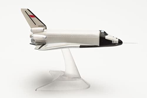 herpa Spaceshuttle Buran Space Orbite OK-GLI/BTS-002-Technik - Museum Speyer im Maßstab 1:400, Modellbau Raumschiff, Flugzeugmodell für Sammler, Miniatur Deko mit Standfuß aus Kunststoff, Weiß von herpa