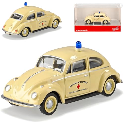 Herpa Volkwagen Käfer Coupe Beige DRK Hamburg H0 1/87 Modell Auto Herpa Volkwagen Käfer Coupe Beige DRK Hamburg H0 1/87 Modell Auto von herpa