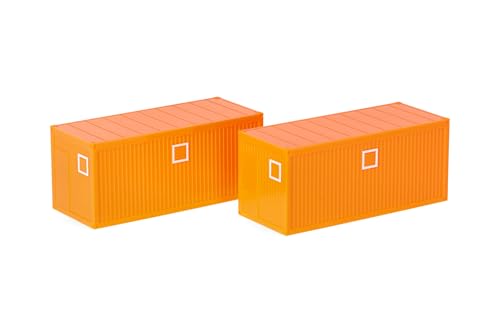 Herpa Zubehör L2x Baucontainer, kommunalorange, im Maßstab 1:87, Miniatur Modell, Kunststoff Herpa Zubehör L2x Baucontainer, kommunalorange, im Maßstab 1:87, Miniatur Modell, Kunststoff von herpa