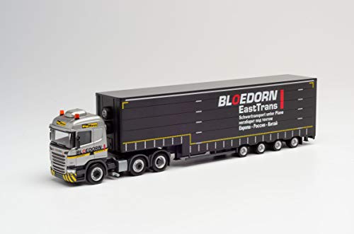 Scania R HL 6×2 Volumen-Sattelzug Bloedorn in Miniatur zum Basteln Sammeln und als Geschenk von herpa