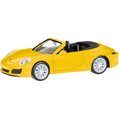 herpa 028899 Porsche Fahrzeug 911 Carrera 4S Cabrio, Racinggelb von herpa