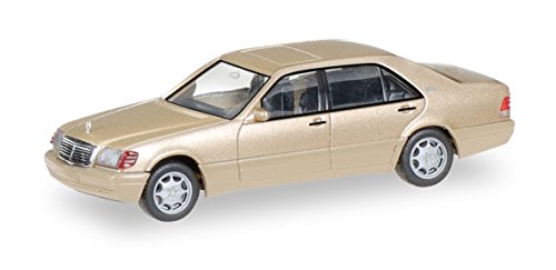 herpa 038775 - Mercedes-Benz S-Klasse V12 (W140), Champagner metallic, Fahrzeug von herpa