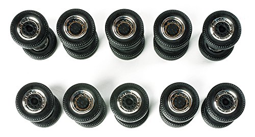 herpa 052580 - Lenk und Zwillingsreifen Zugmaschinen, 5 Sätze, Chrom/schwarz herpa 052580 - Lenk und Zwillingsreifen Zugmaschinen, 5 Sätze, Chrom/schwarz von herpa