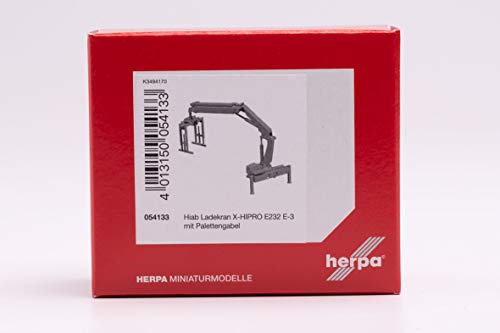 herpa 054133 Hiab Ladekran X-HIPRO 232 E-3 mit Palettengabel, rot in Miniatur zum Basteln Sammeln und als Geschenk herpa 054133 Hiab Ladekran X-HIPRO 232 E-3 mit Palettengabel, rot in Miniatur zum Basteln Sammeln und als Geschenk von herpa