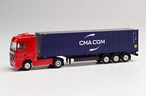 herpa 066808 Mercedes-Benz Actros Container-Sattelzug CMA/CGM, Mehrfarbig herpa 066808 Mercedes-Benz Actros Container-Sattelzug CMA/CGM, Mehrfarbig von herpa