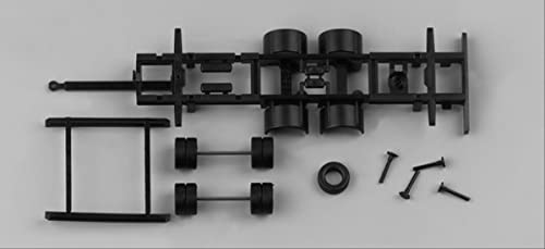 Herpa - 080934 - Anhängergestell Tandem LKW Anhänger für variablen BAU, 2-Axial - 7,82 m - 2 Stück von herpa
