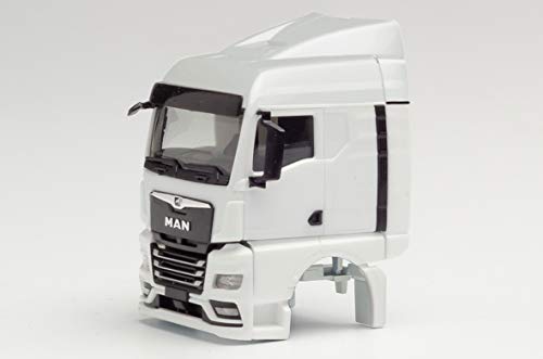 herpa 085151 Man Man Teileservice Fahrerhaus Man TGX GM, mit Windleitblech und Chassisverkleidung, weiß von herpa