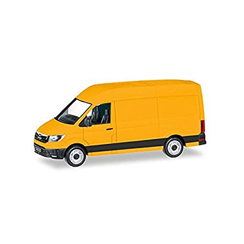 herpa 092838-002 Fahrzeug Man TGE Kastenwagen Hochdach, Ginstergelb von herpa