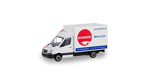 herpa 094702 Mercedes-Benz Sprinter „Buchbinder Autovermietung“, Fahrzeug in Mini zum Basteln und Sammeln, Mehrfarbig von herpa