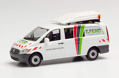 herpa 095266 – Mercedes Benz Vito BF3 „Enrico Feind Frästechnik“, Modell Auto, Modellsammlung, Miniaturmodelle, Fahrzeuge zum Sammeln, Kleinmodell, Detailgetreu, Kunststoff, Mehrfarbig - Maßstab 1:87 von herpa