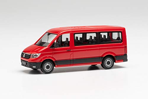herpa 095846 Volkswagen VW Crafter Bus Flachdach, rot in Miniatur zum Basteln Sammeln und als Geschenk herpa 095846 Volkswagen VW Crafter Bus Flachdach, rot in Miniatur zum Basteln Sammeln und als Geschenk von herpa