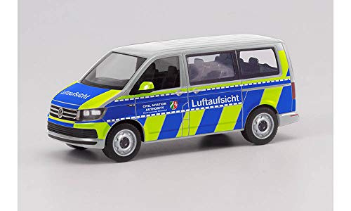 herpa 096188 VW T6 Bus „Civil Aviation Authority/Luftaufsicht“ (Nordrhein-Westfalen/Düsseldorf) Model, Multicolor von herpa