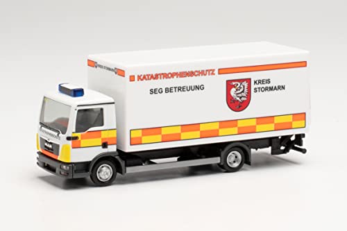 herpa 096560 96560 TGL Koffer-LKW mit Ladebordwand „Katastrophenschutz Kreis Stormarn “Modell Auto, Miniaturmodelle, Kleinmodell, Sammlerstück, Detailgetreu, Mehrfarbig, S herpa 096560 96560 TGL Koffer-LKW mit Ladebordwand „Katastrophenschutz Kreis Stormarn “Modell Auto, Miniaturmodelle, Kleinmodell, Sammlerstück, Detailgetreu, Mehrfarbig, S von herpa