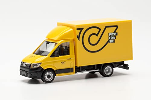 herpa 097130 Modellauto Man TGE Koffer „Post Österreich“, originalgetreu im Maßstab 1:87, Auto Modell für Diorama, Modellbau Sammlerstück, Deko Automodelle aus Kunststoff Miniaturmodell, gelb herpa 097130 Modellauto Man TGE Koffer „Post Österreich“, originalgetreu im Maßstab 1:87, Auto Modell für Diorama, Modellbau Sammlerstück, Deko Automodelle aus Kunststoff Miniaturmodell, gelb von herpa
