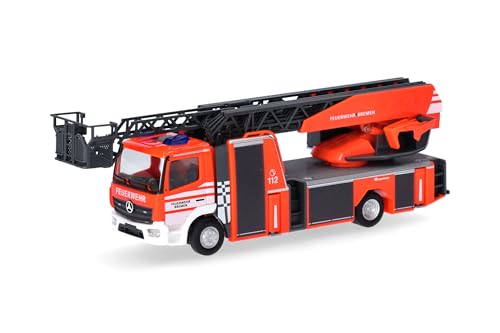 Herpa LKW Modell Mercedes-Benz Atego `13 Rosenbauer Drehleiter Feuerwehr Bremen, Miniatur im Maßstab 1:87, Sammlerstück, Made in Germany, Kunststoff Herpa LKW Modell Mercedes-Benz Atego `13 Rosenbauer Drehleiter Feuerwehr Bremen, Miniatur im Maßstab 1:87, Sammlerstück, Made in Germany, Kunststoff von herpa