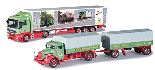 herpa 303606 - Set mit Zwei Modellen, 75 Jahre Spedition Wandt, rot/grün/grau herpa 303606 - Set mit Zwei Modellen, 75 Jahre Spedition Wandt, rot/grün/grau von herpa