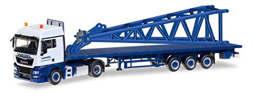 herpa 307222 - Fahrzeug, Man TGX XLX 6c Flachbett-Sattelzug mit Kopfstück für Liebherr LR 1600/2 Spitze Wasel herpa 307222 - Fahrzeug, Man TGX XLX 6c Flachbett-Sattelzug mit Kopfstück für Liebherr LR 1600/2 Spitze Wasel von herpa