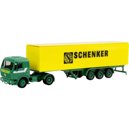 herpa 310949 – Mercedes-Benz S Koffer Sattelzug Schenker, LKW Hängerzug, Modellsammlung, Miniaturmodelle, Fahrzeuge zum Sammeln, Kleinmodell, Detailgetreu, Kunststoff, Mehrfarbig - Maßstab 1:87 herpa 310949 – Mercedes-Benz S Koffer Sattelzug Schenker, LKW Hängerzug, Modellsammlung, Miniaturmodelle, Fahrzeuge zum Sammeln, Kleinmodell, Detailgetreu, Kunststoff, Mehrfarbig - Maßstab 1:87 von herpa