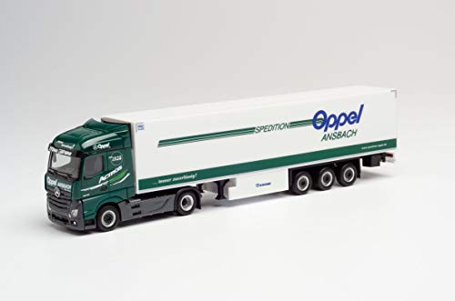 herpa 311663 Mercedes-Benz Actros Streamspace 2.5 `18 Koffer-Sattelzug Oppel Ansbach, Mehrfarbig von herpa