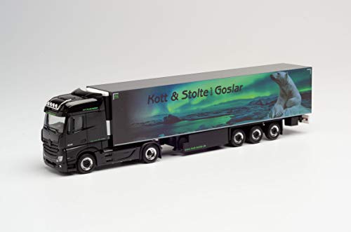 herpa 311762 Mercedes-Benz Actros Bigspace Kühlkoffer-Sattelzug Kott & Stolte Goslar, Mehrfarbig herpa 311762 Mercedes-Benz Actros Bigspace Kühlkoffer-Sattelzug Kott & Stolte Goslar, Mehrfarbig von herpa