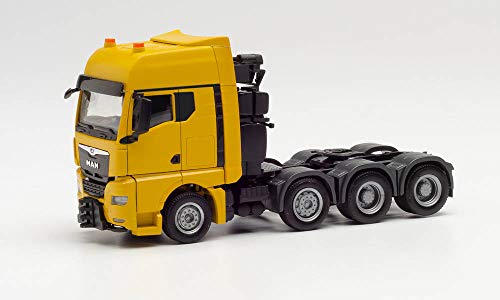 herpa 313537 Man TGX GX Schwerlastzugmaschine, gelb-1:87, Mehrfarbig von herpa