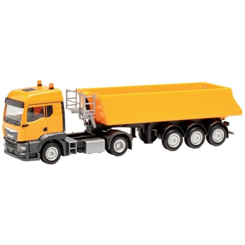 herpa 314589 Man TGS TM Schmitz Kipp-Sattelzug, kommunalorange Model, Multicolor herpa 314589 Man TGS TM Schmitz Kipp-Sattelzug, kommunalorange Model, Multicolor von herpa