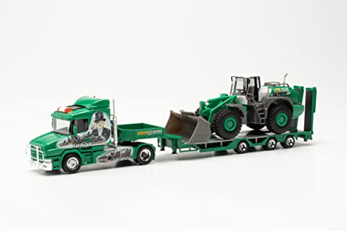 herpa 315562 Scania 143 Kühlkoffer-Sattelzug H.E. Payne, im Maßstab 1:87, LKW für Diorama, Modellbau, Sammlerstück, Made in Germany, Deko, Modell aus Kunststoff Miniaturmodell, grün, gelb herpa 315562 Scania 143 Kühlkoffer-Sattelzug H.E. Payne, im Maßstab 1:87, LKW für Diorama, Modellbau, Sammlerstück, Made in Germany, Deko, Modell aus Kunststoff Miniaturmodell, grün, gelb von herpa