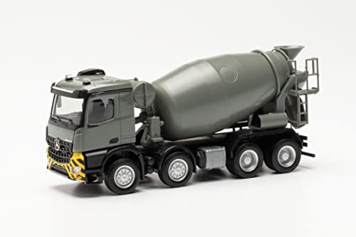 herpa 316187 Mercedes-Benz Arocs M Betonmischer, originalgetreu im Maßstab 1:87, Diorama, Modellbau, Sammlerstück, Made in Germany, Deko, LKW-Modell aus Kunststoff Miniaturmodell, grau, gelb, 0.1020833333333333 herpa 316187 Mercedes-Benz Arocs M Betonmischer, originalgetreu im Maßstab 1:87, Diorama, Modellbau, Sammlerstück, Made in Germany, Deko, LKW-Modell aus Kunststoff Miniaturmodell, grau, gelb, 0.1020833333333333 von herpa