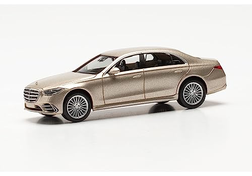 Herpa Modellauto Mercedes-Benz S-Klasse, Auto Modell für Diorama, Miniatur im Maßstab 1:87, Sammlerstück, Made in Germany, Modell aus Kunststoff von herpa