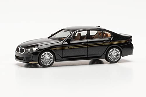 herpa 430951 BMW Modellauto Alpina B5 Limousine, Miniatur im Maßstab 1:87, Sammlerstück, Made in Germany, Modell aus Kunststoff Miniaturmodell, schwarz herpa 430951 BMW Modellauto Alpina B5 Limousine, Miniatur im Maßstab 1:87, Sammlerstück, Made in Germany, Modell aus Kunststoff Miniaturmodell, schwarz von herpa