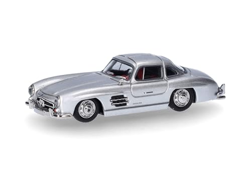 herpa 430975 Modellauto Mercedes-Benz 300 SL Flügeltürer, Miniatur im Maßstab 1:87, Sammlerstück, Made in Germany, Modell aus Kunststoff, Farbe: silbermetallic Miniaturmodell herpa 430975 Modellauto Mercedes-Benz 300 SL Flügeltürer, Miniatur im Maßstab 1:87, Sammlerstück, Made in Germany, Modell aus Kunststoff, Farbe: silbermetallic Miniaturmodell von herpa