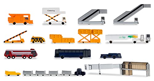 herpa 519472 – 19-teiliges Flughafenzubehör Set, Treppe, Gepäckfrachter, Modellsammlung, Miniaturmodelle, Kleinmodell, Sammler, Bastler, Detailgetreu, Kunststoff, Zubehör, Mehrfarbig - Maßstab 1:500 herpa 519472 – 19-teiliges Flughafenzubehör Set, Treppe, Gepäckfrachter, Modellsammlung, Miniaturmodelle, Kleinmodell, Sammler, Bastler, Detailgetreu, Kunststoff, Zubehör, Mehrfarbig - Maßstab 1:500 von herpa