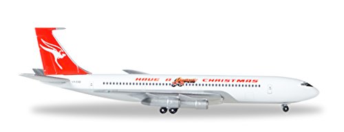 herpa 529488 - Qantas Boeing Flugzeug 707-300C Have a Qantastic Christmas von herpa