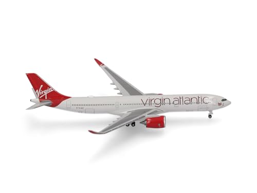 herpa 537223 Modellflugzeug Virgin Atlantic Airbus A330-900neo, Lochborhung, Miniatur im Maßstab 1:500, Sammlerstück, Modell ohne Standfuß, Metall Miniaturmodell, Mehrfarbig herpa 537223 Modellflugzeug Virgin Atlantic Airbus A330-900neo, Lochborhung, Miniatur im Maßstab 1:500, Sammlerstück, Modell ohne Standfuß, Metall Miniaturmodell, Mehrfarbig von herpa