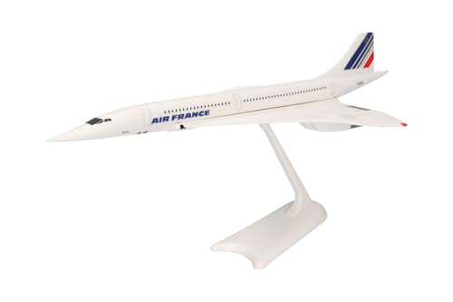 herpa Snap-Fit Modellflugzeug Air France Concorde – F-BVFB, Miniatur im Maßstab 1:250, Sammlerstück, Modell mit Standfuß, Kunststoff herpa Snap-Fit Modellflugzeug Air France Concorde – F-BVFB, Miniatur im Maßstab 1:250, Sammlerstück, Modell mit Standfuß, Kunststoff von herpa