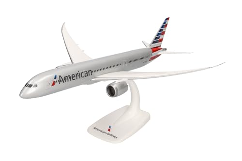 herpa 612043 Other License Snap-Fit Modellflugzeug American Airlines Boeing 787-9 Dreamliner, Miniatur im Maßstab 1:200, Sammlerstück, Modell mit Standfuß, Kunststoff Miniaturmodell, Farbig von herpa