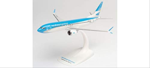 herpa 612715 Aerolineas Argentinas Boeing 737 Max 8 – LV-GVD in Miniatur zum Basteln Sammeln und als Geschenk, Mehrfarbig von herpa