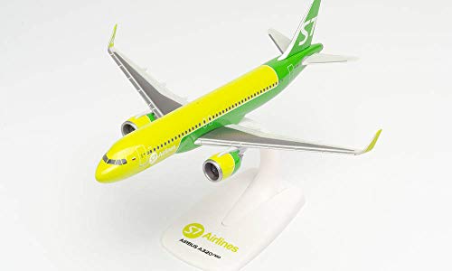 herpa 612753 S7 Airlines Airbus A320neo – VP-BWT in Miniatur zum Basteln Sammeln und als Geschenk, Mehrfarbig von herpa