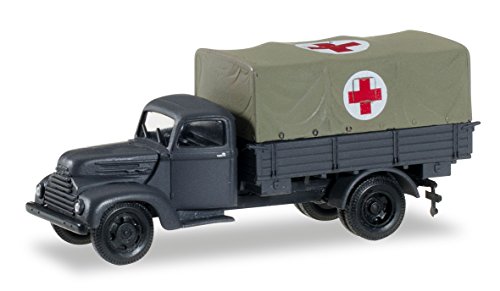 herpa 745451 - Ford Köln Planen-LKW Rotes Kreuz Flugzeug von herpa