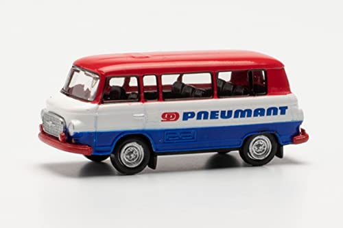 herpa 066815 Barkas B 1000 Bus „Pneumant“ Modell Auto Miniaturmodelle Kleinmodell Sammlerstück Detailgetreu, Mehrfarbig von herpa