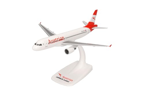 herpa Modellflugzeug Airbus A320 Austrian Airline - Ausseerland” Maßstab 1:200 - Snap-Fit, Modellbau Flugzeug, Flugzeugmodell für Sammler und Bastler, Miniatur Deko, Steckmodell mit Standfuß herpa Modellflugzeug Airbus A320 Austrian Airline - Ausseerland” Maßstab 1:200 - Snap-Fit, Modellbau Flugzeug, Flugzeugmodell für Sammler und Bastler, Miniatur Deko, Steckmodell mit Standfuß von herpa