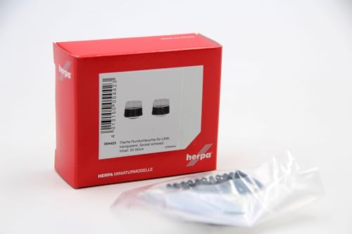 herpa Zubehör Signallichter flach, transparent (20 Stück) Nr. 54423 1:87 von herpa