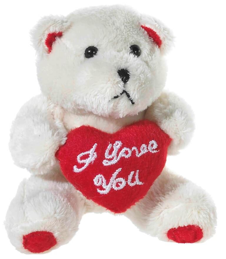 BÄR mit Herz beige " I love you", 10cm, hellbeige BÄR mit Herz beige " I love you", 10cm, hellbeige von heunec