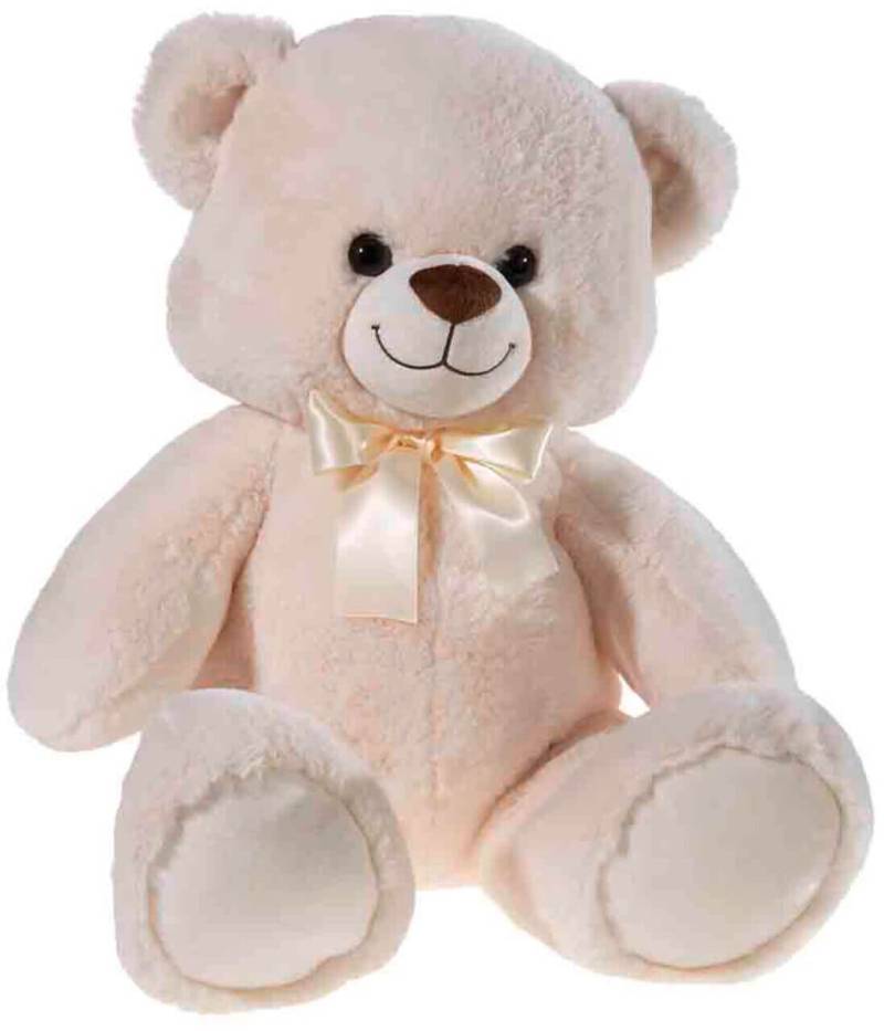 BÄR sitzend mit Schleife creme 55 cm von heunec