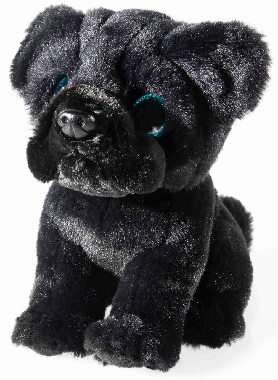 BLACK PETS Mops - Plüschtier Hund von heunec