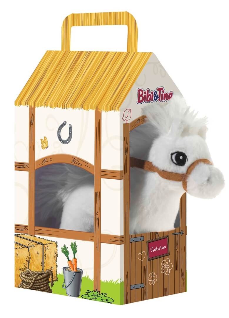 Bibi und Tina - Pferd Sabrina, klein, stehend im Stall von heunec